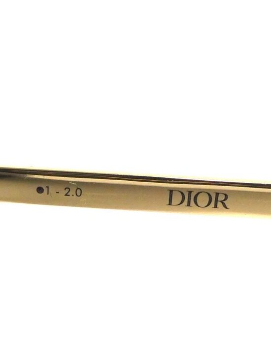 Auth Christian Dior Sunglasses Black/Gold Plastic/Metal